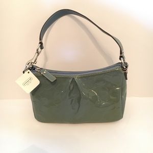 NWT Coach Patent Leather Logo Purse